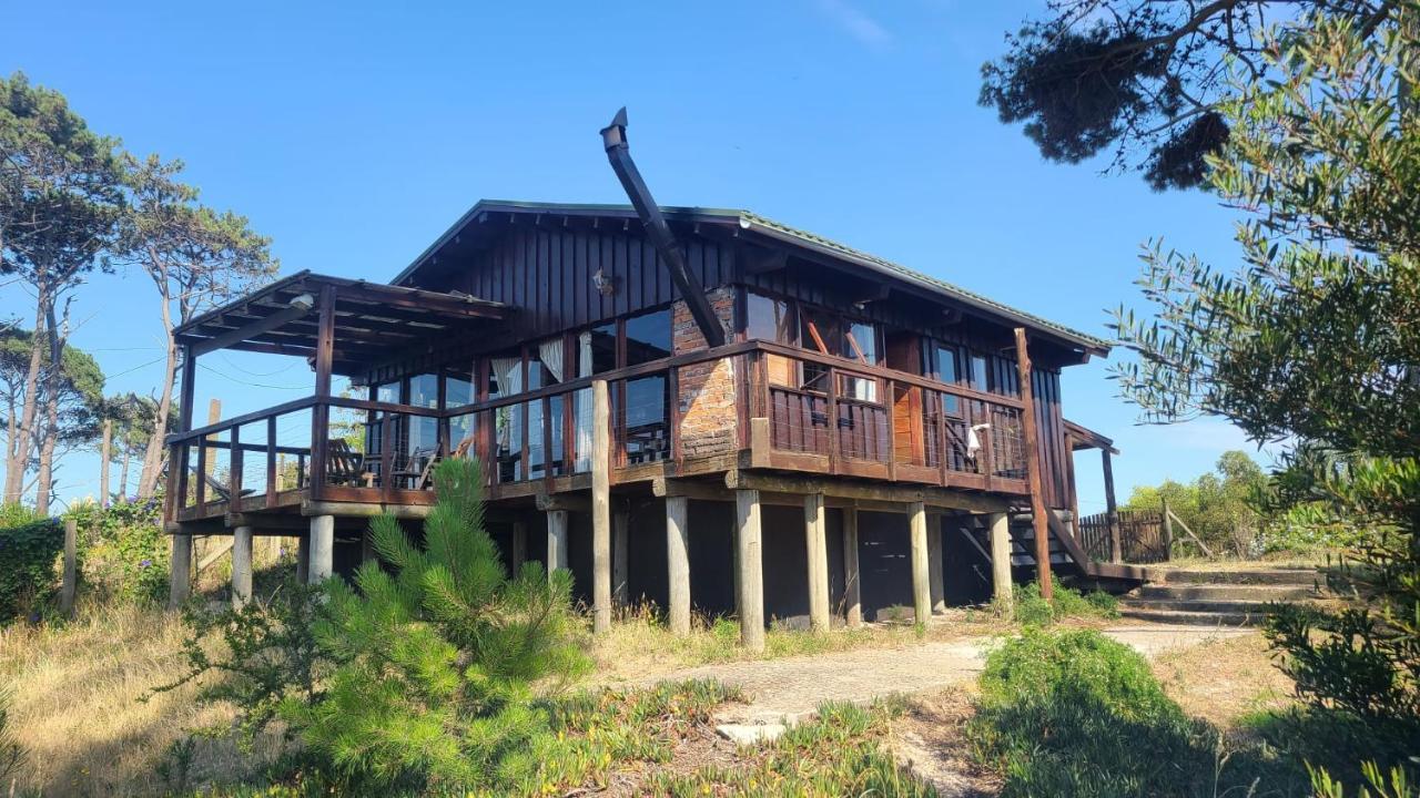 Cabaña en la playa. ventanales y terraza al mar Salinas Exterior foto